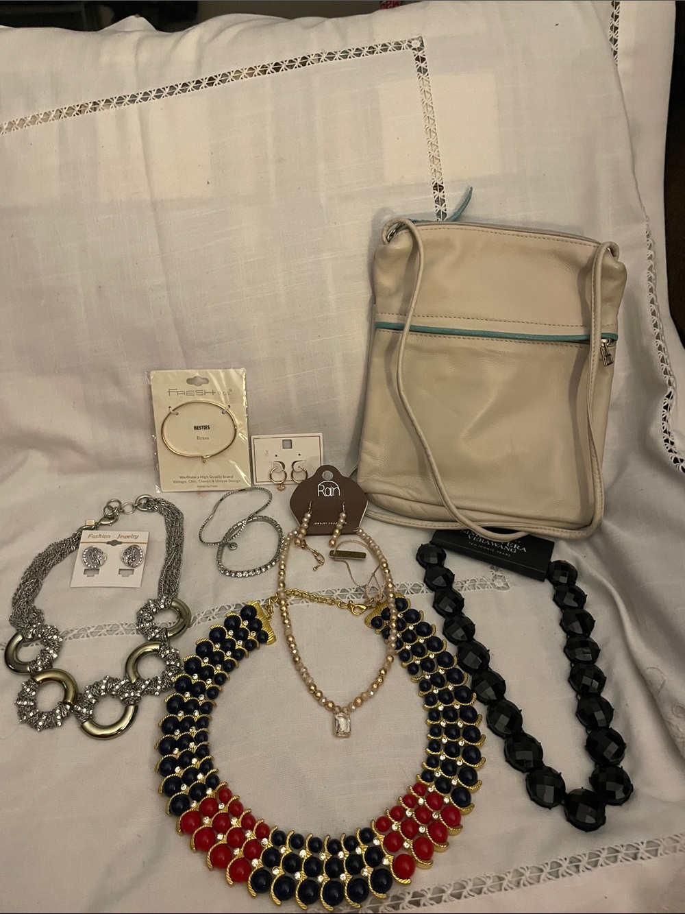 SAS Crossbody -Fashion Jewelry 10 Pieces NEW & EUC